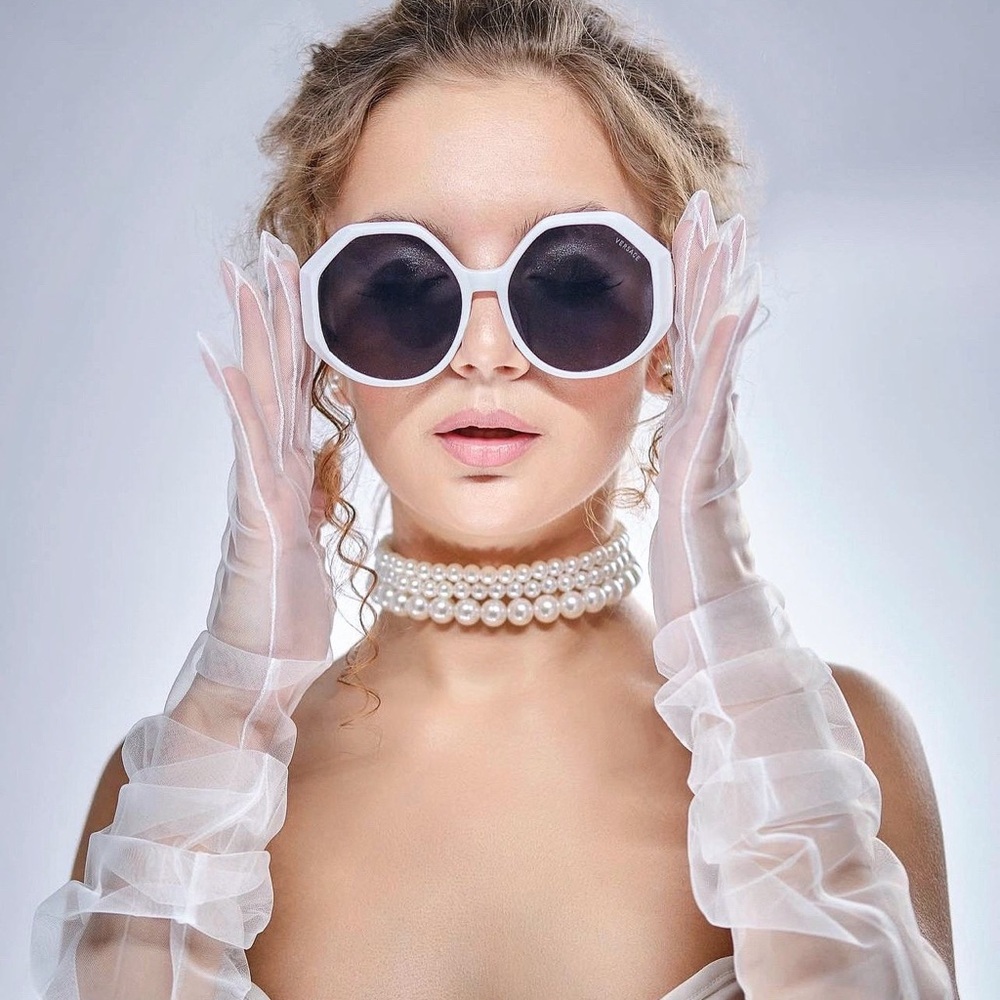 EUC Versace oversized sunglasses